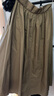 UR夏季新款女裝時(shí)尚休閑簡(jiǎn)約百搭棉質(zhì)顯瘦A型半裙UWG540030 卡其綠 XS 曬單實(shí)拍圖