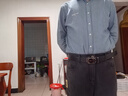 吉普（JEEP）牛仔褲男秋冬季高端寬松商務(wù)直筒男褲休閑褲子男 尼納灰 33 曬單實(shí)拍圖