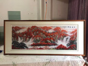 禮御友嘉純手工蘇繡掛畫(huà)鴻運當頭家業(yè)興山水高檔刺繡客廳辦公室背景裝飾畫(huà) 畫(huà)芯尺寸160*60cm 帶框195*85cm 曬單實(shí)拍圖