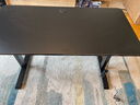 喜米萊【熱賣(mài)款式】電動(dòng)升降桌電腦電競桌臺式學(xué)習書(shū)桌實(shí)木辦公直播桌子 【單電機】黑色+黑腿18mm桌面 長(cháng)120寬60高75cm 曬單實(shí)拍圖
