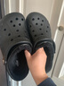 卡駱馳（CROCS）秋冬新品暖棉洞洞鞋男女秋冬款貝雅暖棉拖鞋|205969 茶色/彩色-2ZM(建議買(mǎi)大一碼) 37 /38(230mm) 曬單實(shí)拍圖