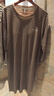 古今（GUJIN）春秋新品純棉睡裙女長(cháng)家居服裙子休閑寬松大碼可外穿睡衣帶胸墊XL 曬單實(shí)拍圖