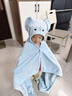 babycare嬰兒浴巾暖絨洗澡巾帶帽斗篷光暖黑科技發(fā)熱款-埃及考拉105*105cm 曬單實(shí)拍圖