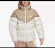 耐克男防風(fēng)連帽羽絨服夾克冬季輕盈外套NIKE STORM-FIT DV1132 247卡其/淺骨色/帆白 L 曬單實(shí)拍圖