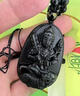 新款黑曜石本命佛吊墜男士十二生肖八大守護神項鏈掛墜男女款吊墜 馬【大勢至菩薩】中號 掛繩款 曬單實(shí)拍圖