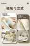 快力文 可站立筆袋文具盒初高中文具袋鉛筆盒小學(xué)生大容量男女孩鉛筆袋 【磁吸可立式】6層/黑色 曬單實(shí)拍圖