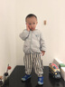 G.DUCKKIDS童裝嬰兒羽絨外套2025新款男女寶白鴨絨內(nèi)膽冬季保暖嬰幼童衣服 藍(lán)色YQ5007 73 尺碼建議3-6個月12-16斤CM 曬單實拍圖