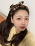 伊黛兒蝴蝶結豹紋發(fā)箍女高顱頂2025新款日常外戴發(fā)帶洗臉頭箍壓發(fā)卡頭飾 豹紋咖蝴蝶結發(fā)箍F3587 曬單實(shí)拍圖