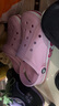 crocs卡駱馳貝雅卡駱班兒童洞洞鞋沙灘鞋男女童包頭拖鞋/207018/207019 芭蕾粉/糖果粉-6TG 33 (200mm) 曬單實(shí)拍圖