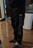 羅蒙（ROMON）條紋衛褲男秋冬2026新款修身小腳哈倫褲休閑束腳運動(dòng)褲子潮牌大碼 黑色 XL 曬單實(shí)拍圖