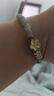中國黃金（CHINA GOLD）黃金手鏈和田玉小桃花女足金轉運珠花朵手飾情人節生日禮物送女友 【今/次日達】桃花手鏈 曬單實(shí)拍圖