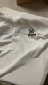 花花公子休閑透氣POLO衫男士短袖T恤夏季冰絲翻領(lǐng)半袖寬松休閑體恤衫男 短袖YW001白色 M 165建議90-120斤 曬單實(shí)拍圖