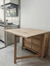 宜家（IKEA）NORDEN諾頓實(shí)木雙折疊儲(chǔ)物帶抽屜小戶型家用伸縮餐桌 樺木折疊式餐桌 曬單實(shí)拍圖