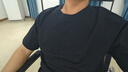 武楠280g重磅美式高街黑色純棉短袖t恤男cleanfit正肩半袖打底上衣服 黑色 L 曬單實(shí)拍圖