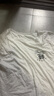 森馬（Semir）長袖T恤女秋季蕾絲一字領(lǐng)純棉oversize印花2025上衣10A525101005 曬單實(shí)拍圖