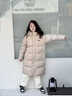 巴布豆（BOBDOG）95絨兒童羽絨服2025冬季男女中長(cháng)款保暖A類(lèi)三防抗菌面料連帽外套 卡其色 240g+充絨 【抗寒-20°C】 120 【約身高105-115cm 體重39斤】 曬單實(shí)拍圖