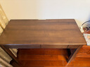 源氏木語(yǔ)雙抽書(shū)桌黑胡桃木辦公桌電腦桌輕奢1.2m京東專(zhuān)供京倉款 曬單實(shí)拍圖