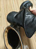 西域駱駝?wù)嫫ず竦遵R丁靴女2025復古圓頭英倫風(fēng)粗跟時(shí)尚舒適軟底短靴 黑色加絨 36 曬單實(shí)拍圖