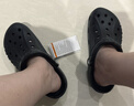 卡駱馳（CROCS）洞洞鞋貝雅男鞋女鞋輕便耐磨一腳蹬拖鞋休閑鞋|10126 黑色-001 37 /38(230mm) 曬單實(shí)拍圖