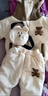 迪士尼（Disney）嬰兒衣服冬季加絨加厚網(wǎng)紅棉服兩件套分體套裝一歲男女寶寶冬裝潮 加厚 包包熊兩件套米色 80cm 曬單實(shí)拍圖