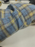 優(yōu)衣庫【驚喜價(jià)】女裝法蘭絨襯衫/格紋長(cháng)袖襯衣25秋冬新款481172 63 天藍色 M /160/84A 曬單實(shí)拍圖