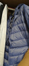 鴨鴨（YAYA）佟麗婭同款輕薄羽絨服女新款秋冬季休閑短款連帽保暖輕便韓版外套 霧霾藍 4XL 曬單實(shí)拍圖