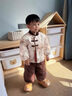 G.DUCKKIDS小黃鴨一周歲男寶寶衣服夾棉禮服秋冬套裝國風(fēng)嬰幼兒百天唐裝棉服 咖色 80 7-11月(建議寶寶75-85cm)cm 曬單實(shí)拍圖