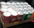 可口可樂(lè )（Coca-Cola）可樂(lè )*12+雪碧*8+芬達*4 有糖汽水 碳酸飲料  330ml*24罐 曬單實(shí)拍圖