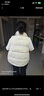坦博爾秋冬羽絨服短款女士馬甲背心90鴨絨休閑保暖外套TD238006 小香白 M (165) 曬單實(shí)拍圖