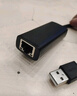 綠聯(lián) USB3.0千兆有線(xiàn)網(wǎng)卡轉RJ45網(wǎng)口網(wǎng)線(xiàn)轉接頭適用蘋(píng)果筆記本Switch外置轉換器 【USB百兆網(wǎng)口】膠殼編織-黑色 15632 曬單實(shí)拍圖