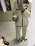 蕉內絨絨睡衣男女士半邊絨翻領(lǐng)家居服情侶套裝保暖秋冬季加絨加厚 【女士】牛奶滿(mǎn)印 L 曬單實(shí)拍圖