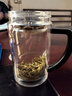 希諾雙層玻璃杯男士泡茶杯子辦公水杯中秋禮品高檔禮盒XN-9321 435mL 曬單實(shí)拍圖