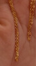 伊莎維拉18K金項(xiàng)鏈女款閃光O字金項(xiàng)鏈黃金色鎖骨鏈約1.92+-0.02克 曬單實(shí)拍圖