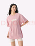 GAP男女裝2025夏季新款純棉泡泡膠印logo短袖T恤多色上衣729127 粉色 S (165/88A) 亞洲尺碼 曬單實拍圖