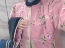 司瑞茲初冬棉服女中年中式唐裝復(fù)古盤扣棉襖長款外套裝新式國風(fēng)感超好看 粉拼黑雙面穿外套 XL 曬單實(shí)拍圖