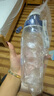 樂(lè )扣樂(lè )扣（LOCK&LOCK）夏季塑料水杯戶(hù)外便攜式提繩運動(dòng)水杯手提式塑料壺500ML透明 曬單實(shí)拍圖