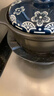 柚米1粒耐高溫砂鍋煲燉煲瓦罐廚具煮粥鍋陶瓷煲湯鍋燉盅陶瓷鍋煲仔飯沙鍋 【單只】藍梅花燉鍋（使用3-5人） 3300ml 曬單實(shí)拍圖