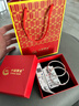 中國黃金（CHINA GOLD）嬰兒童銀手鐲寶寶銀鐲子一對足銀素圈光面手環(huán)滿(mǎn)月周歲生日禮物 【今/次日達】寶寶鐲一對25±1g 曬單實(shí)拍圖