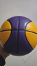 正品科比黑曼巴真皮牛皮手感7號5號耐磨學(xué)生幼兒園籃球定制刻字 科比籃球 pu紀念款潮流黃紫 七號成人款 曬單實(shí)拍圖