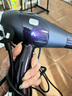 康夫（Kangfu）電吹風(fēng)機家用大功率吹風(fēng)筒理發(fā)店專(zhuān)用電風(fēng)吹發(fā)廊專(zhuān)業(yè)大風(fēng)力三孔插頭吹風(fēng)筒2300W快速吹干頭發(fā)工具 KF9897高貴紫 曬單實(shí)拍圖