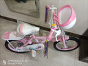 永久（FOREVER）兒童自行車(chē)6-10歲男女款寶寶輔助腳踏車(chē) 公主粉16寸適合105-135cm 曬單實(shí)拍圖