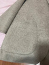 皮爾卡丹（pierre cardin）秋冬新款雙面羊毛呢大衣女短款西裝領(lǐng)寬松大l碼羊毛呢外套繭型 燕麥色 M 125-145斤 曬單實(shí)拍圖