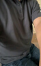 京東京造【顯瘦遮肉】polo衫男短袖男士t恤衣服禮物 黑色 L 曬單實(shí)拍圖
