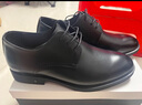 百麗男鞋商務(wù)正裝皮鞋休閑增高軟底真皮鞋A0917 黑色-內增高 41 曬單實(shí)拍圖