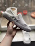 燃爆火焰 BOOMFLAME夏季網(wǎng)面男鞋新款透氣百搭軟底休閑鞋一腳蹬輕便平底開(kāi)車(chē)鞋子 白灰 38 曬單實(shí)拍圖