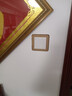 華龍鼎開(kāi)關(guān)保護套開(kāi)關(guān)貼開(kāi)關(guān)裝飾框現代簡(jiǎn)約窄邊輕奢高端亞克力開(kāi)關(guān)貼開(kāi) 白色金邊單開(kāi)(86*86) 邊框2厘米 曬單實(shí)拍圖