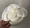歐陽(yáng)先生法式千金風(fēng)網(wǎng)紗小禮帽發(fā)夾英倫小香風(fēng)貝雷帽頭飾民國名媛發(fā)卡配飾 白色小禮帽(鴨嘴夾) 曬單實(shí)拍圖