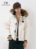 Teenie Weenie小熊男裝簡(jiǎn)約休閑羽絨服秋冬大毛領(lǐng)情侶款羽絨服 白色 M (170) 曬單實(shí)拍圖