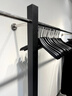 服裝店陳列架上墻壁掛式童裝掛衣架貨架女裝店鋪不銹鋼展示架 黑色 款式一長(cháng)300高160 曬單實(shí)拍圖