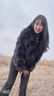 雅格羅伊皮草皮毛一體女100%狐貍毛海寧皮草2024新款外套女短款毛毛大衣年 深灰色 S 曬單實(shí)拍圖